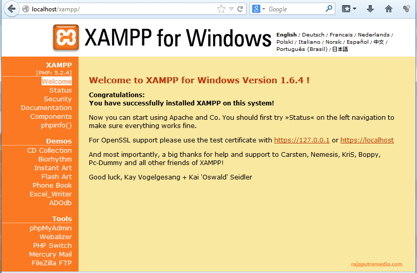 cara menjalankan web server