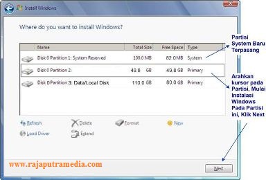 cara install windows 7 ultimate