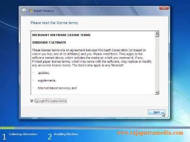 cara install windows 7 ultimate