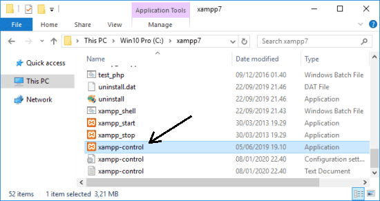 cara menjalankan web server apache dengan xampp