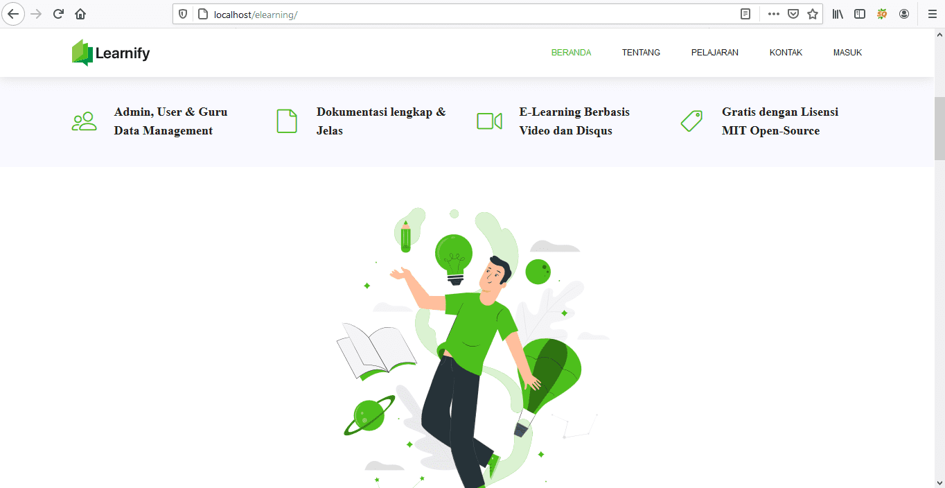 program aplikasi e learning berbasis web