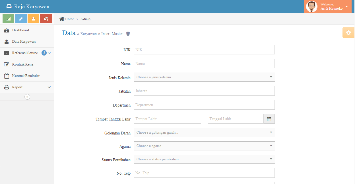 program aplikasi input data