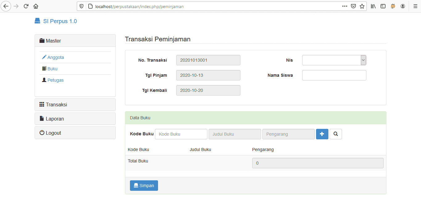 program aplikasi perpustakaan online