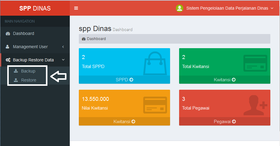 script php backup restore database