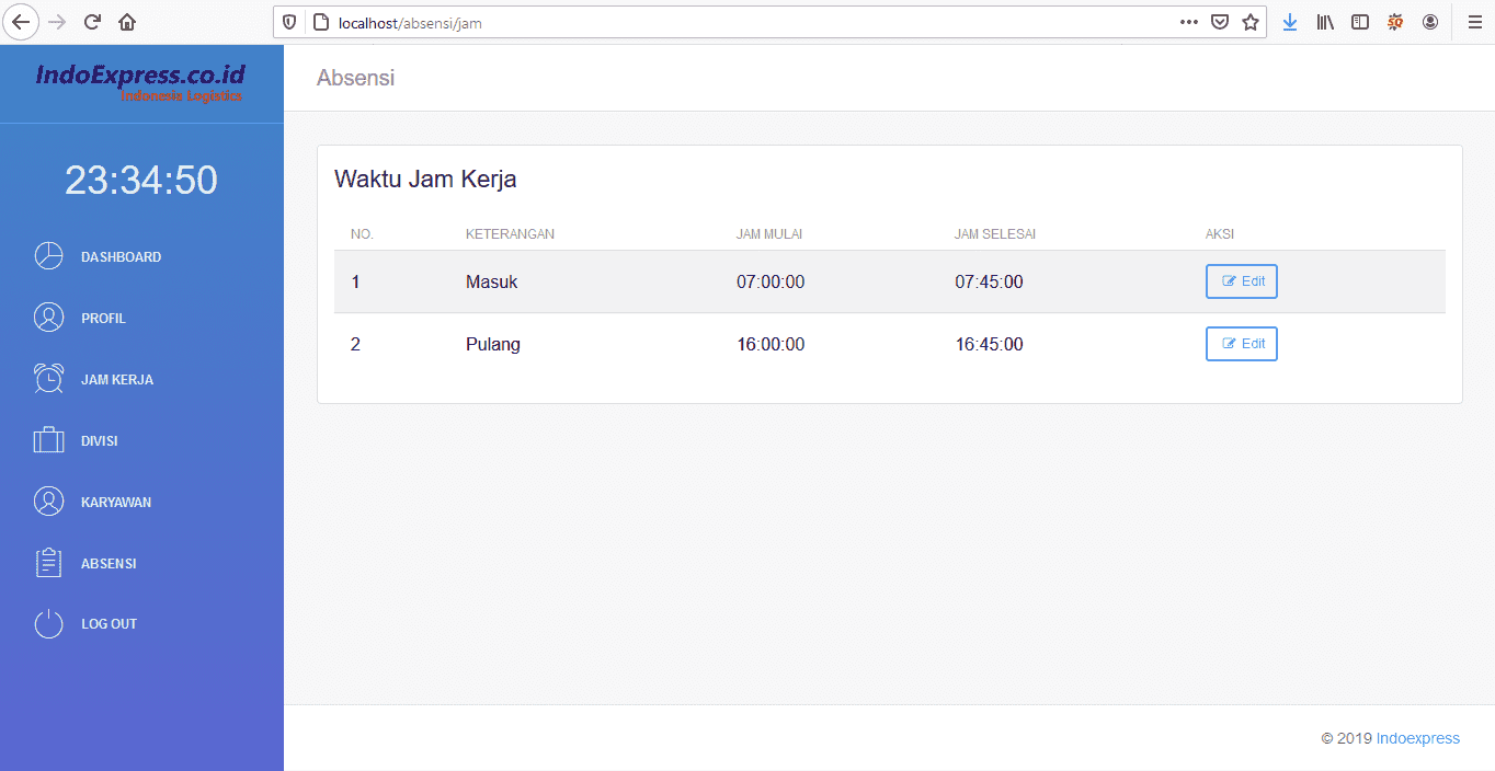 source code aplikasi absensi berbasis web