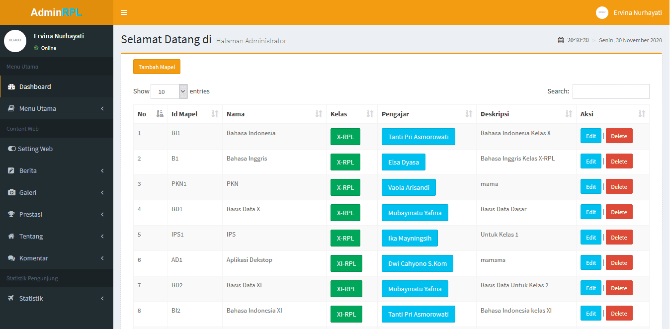 source code website sekolah php mysql
